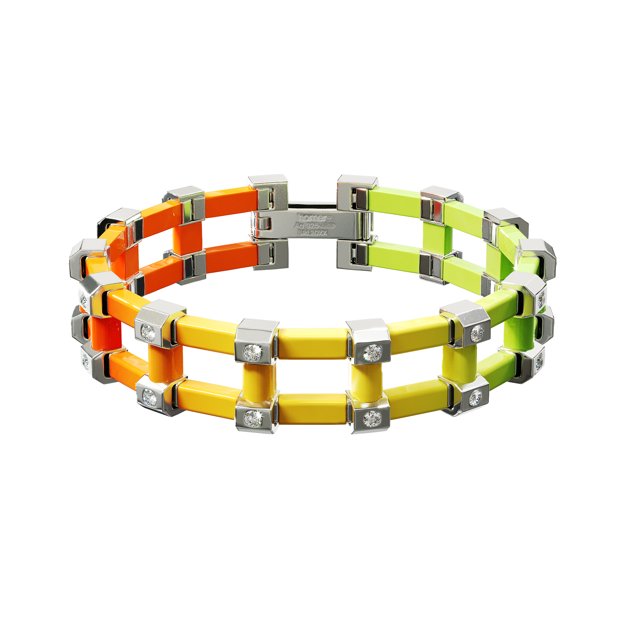 A detail of Sodium Bracelet in Infrared Gradient